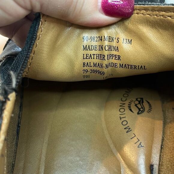 DOCKERS Men's Agent Bike Toe Loafers Black Leather Size 13M - Picture 6 of 10